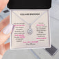 Eternal Hope: Sparkling Heirloom Necklace - A Radiant Reminder She is Enough