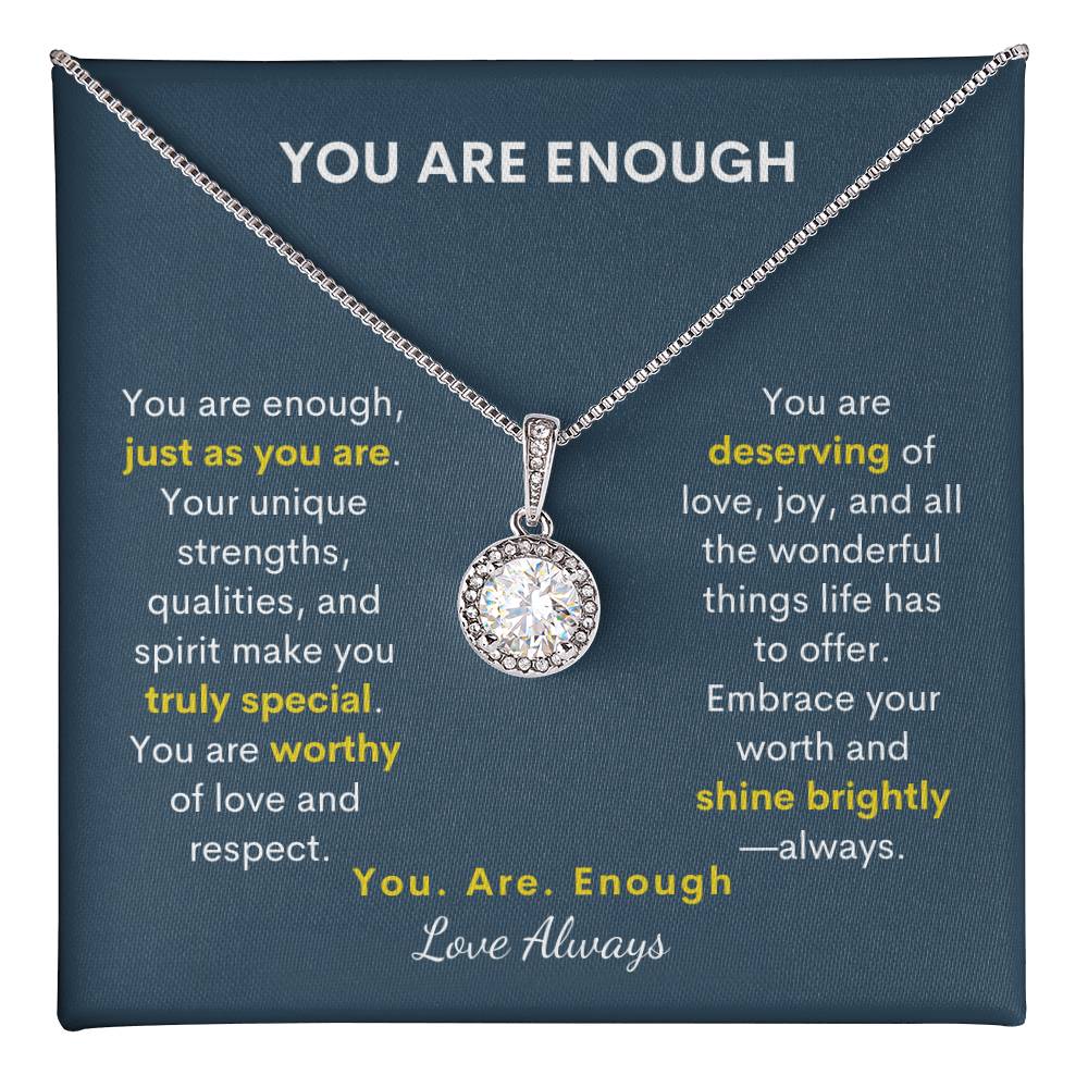 Eternal Hope: "You Are Enough" Necklace - A Radiant Reminder of Her Worth