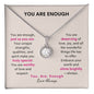 Eternal Hope: Sparkling Heirloom Necklace - A Radiant Reminder She is Enough