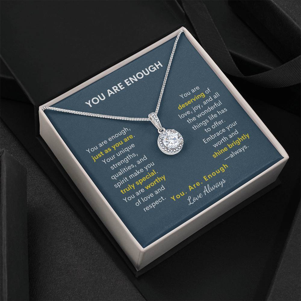 Eternal Hope: "You Are Enough" Necklace - A Radiant Reminder of Her Worth