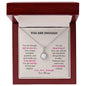 Eternal Hope: Sparkling Heirloom Necklace - A Radiant Reminder She is Enough