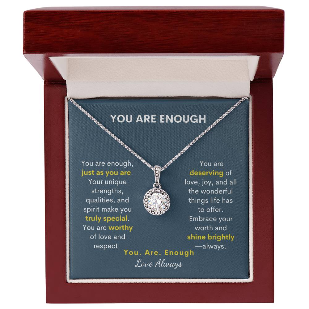 Eternal Hope: "You Are Enough" Necklace - A Radiant Reminder of Her Worth