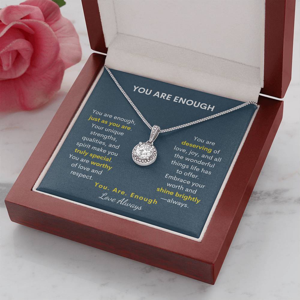 Eternal Hope: "You Are Enough" Necklace - A Radiant Reminder of Her Worth