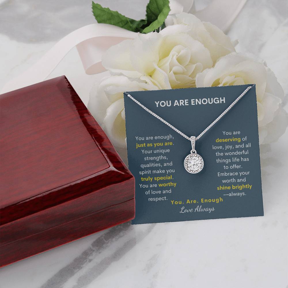 Eternal Hope: "You Are Enough" Necklace - A Radiant Reminder of Her Worth