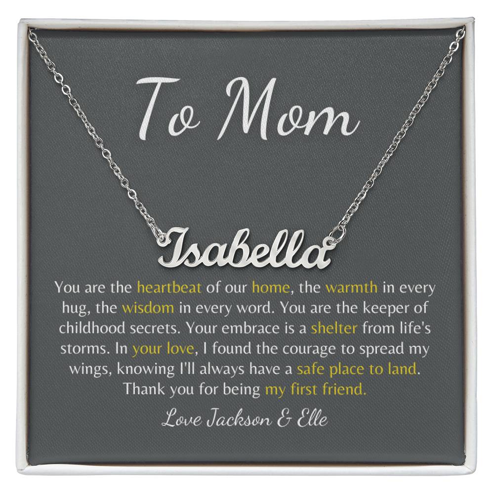 Forever Our Mom: Custom Name Necklace to Celebrate Your Mom