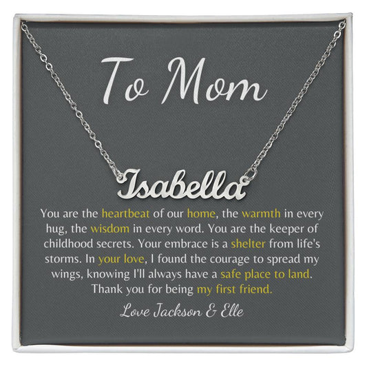 Forever Our Mom: Custom Name Necklace to Celebrate Your Mom