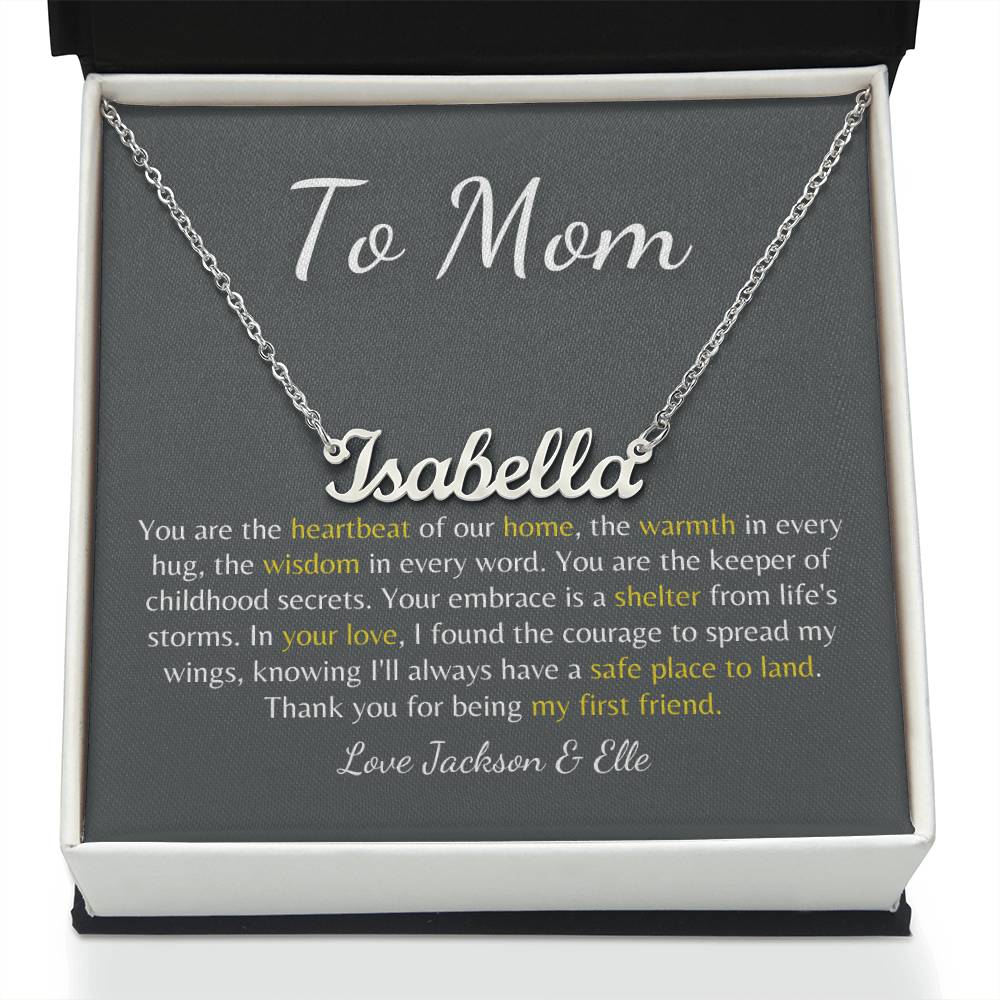 Forever Our Mom: Custom Name Necklace to Celebrate Your Mom