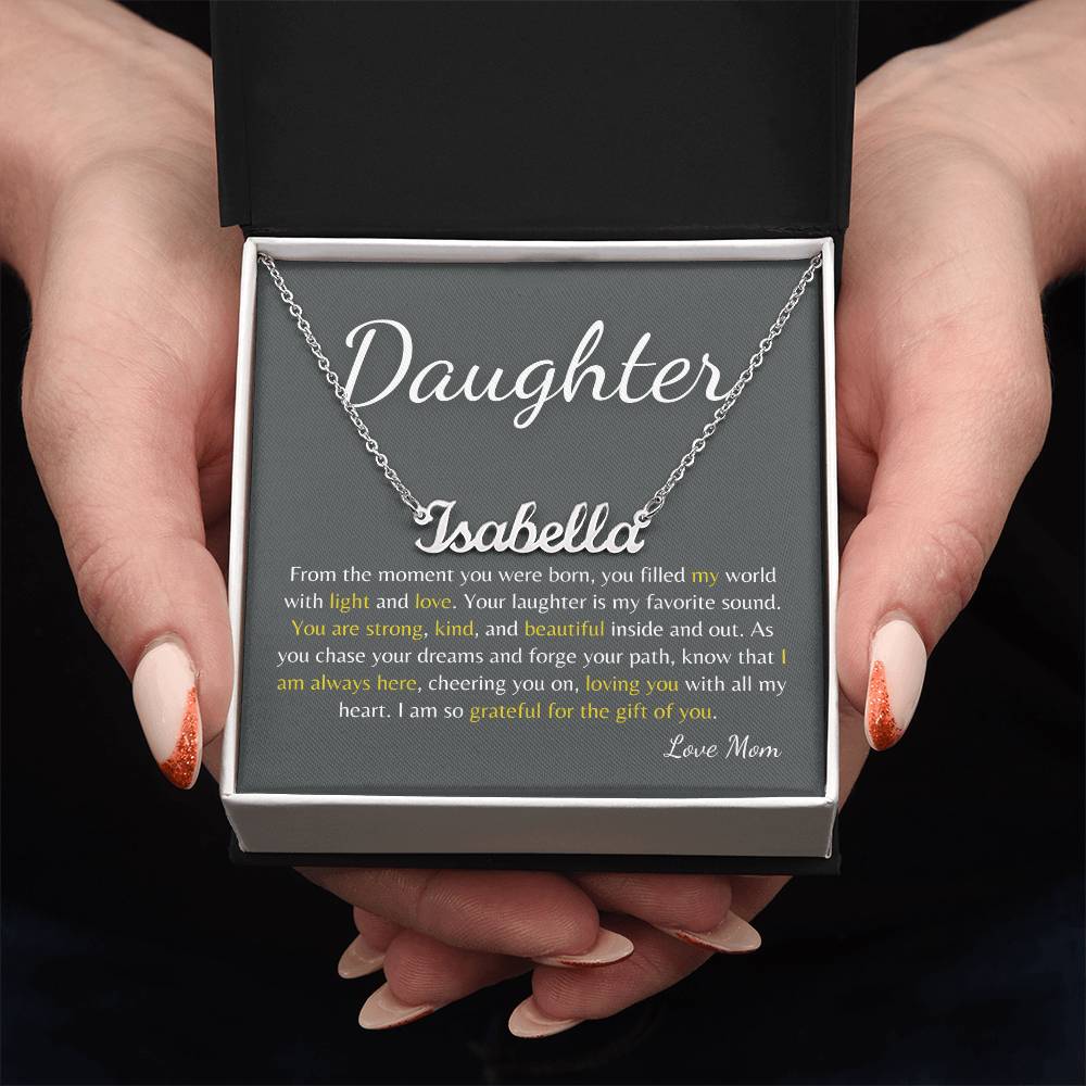 Forever My Girl: Custom Name Necklace to Celebrate Your Daughter