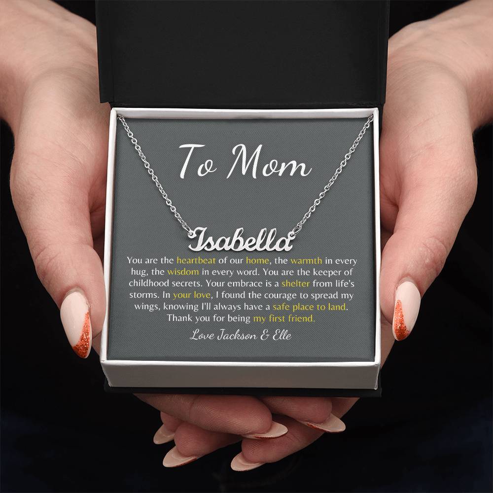 Forever Our Mom: Custom Name Necklace to Celebrate Your Mom