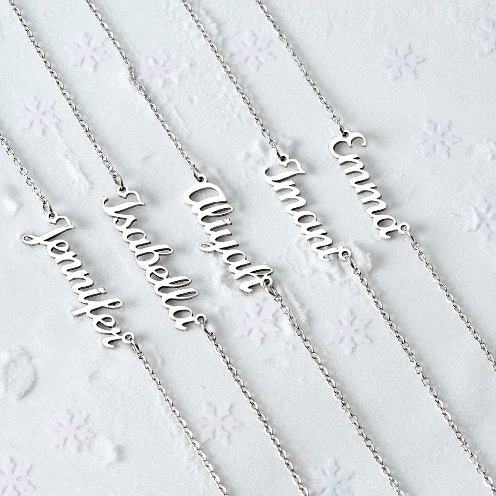 Forever My Love: Custom Name Necklace to Celebrate Your Soulmate