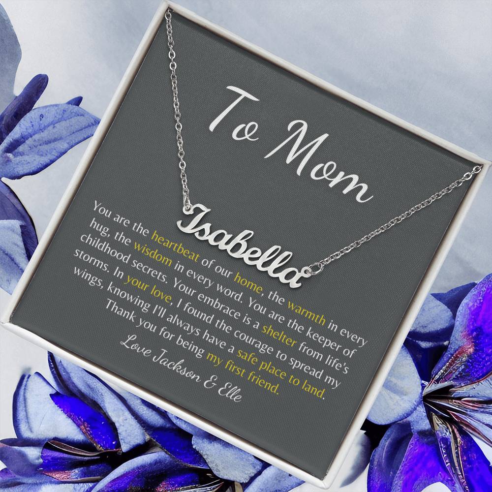 Forever Our Mom: Custom Name Necklace to Celebrate Your Mom