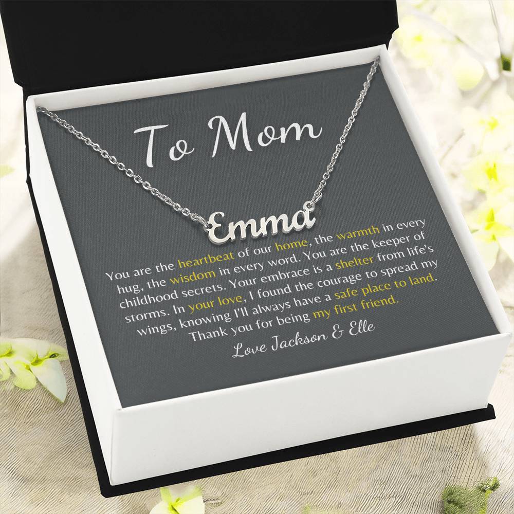 Forever Our Mom: Custom Name Necklace to Celebrate Your Mom