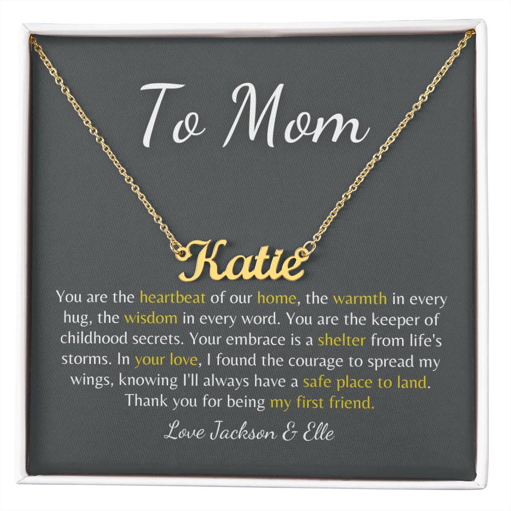 Forever Our Mom: Custom Name Necklace to Celebrate Your Mom