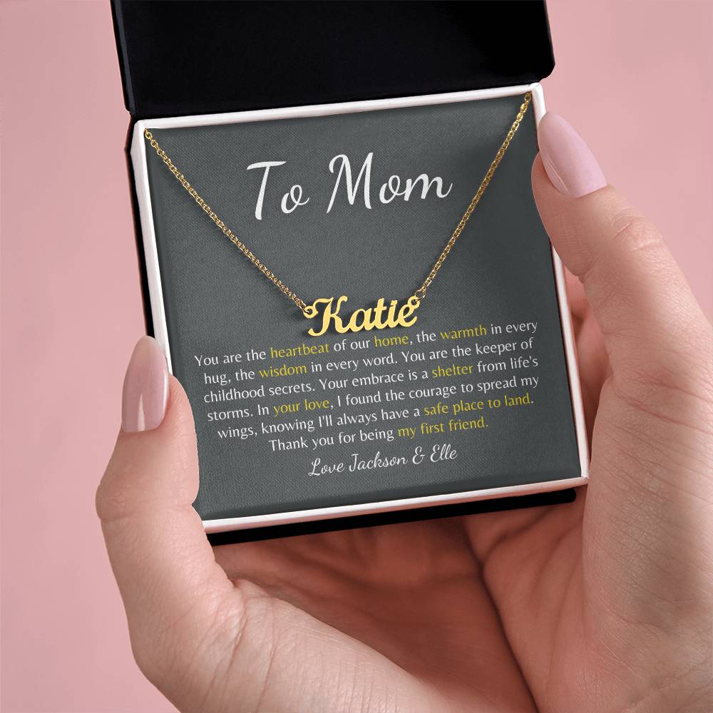 Forever Our Mom: Custom Name Necklace to Celebrate Your Mom