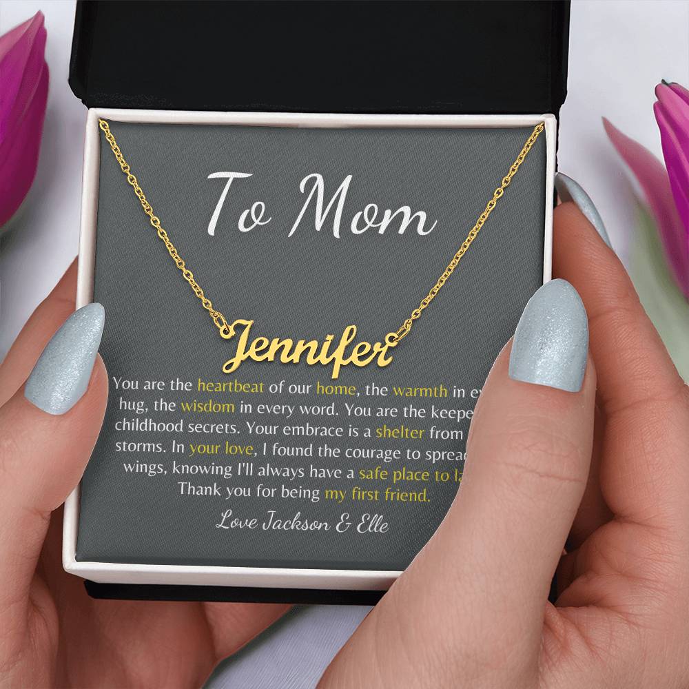 Forever Our Mom: Custom Name Necklace to Celebrate Your Mom
