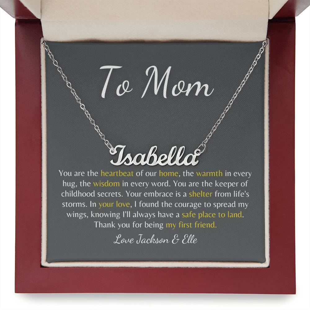 Forever Our Mom: Custom Name Necklace to Celebrate Your Mom