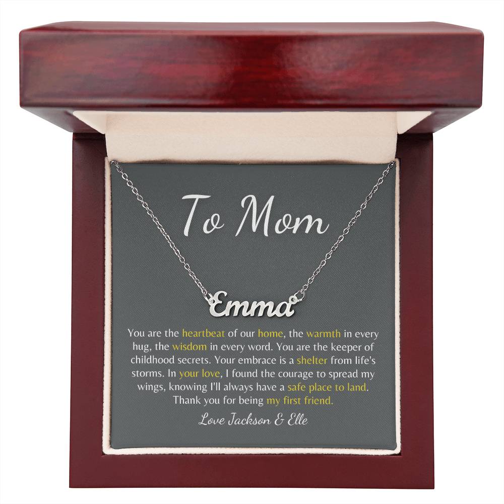 Forever Our Mom: Custom Name Necklace to Celebrate Your Mom