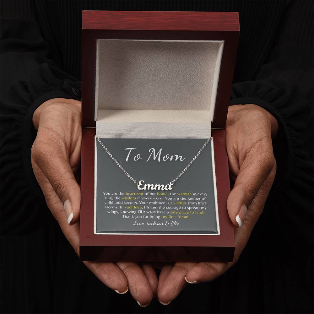 Forever Our Mom: Custom Name Necklace to Celebrate Your Mom
