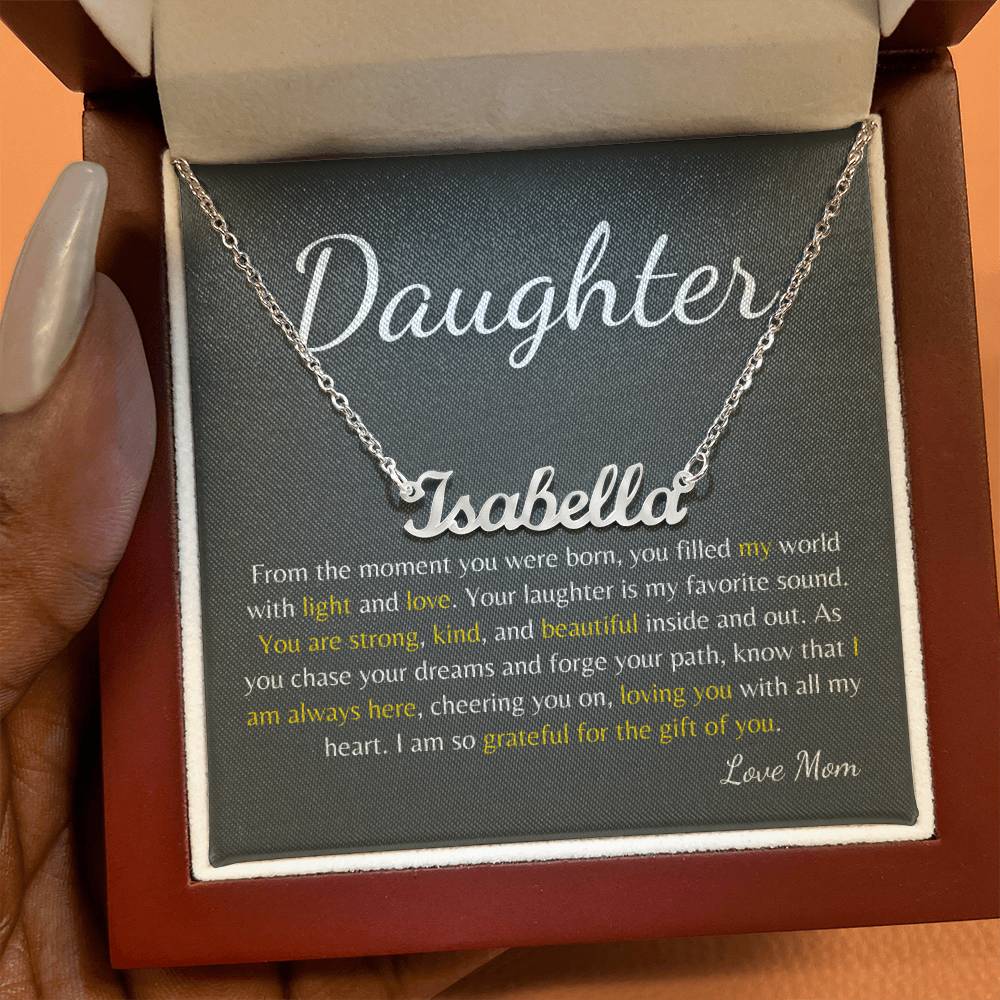 Forever My Girl: Custom Name Necklace to Celebrate Your Daughter