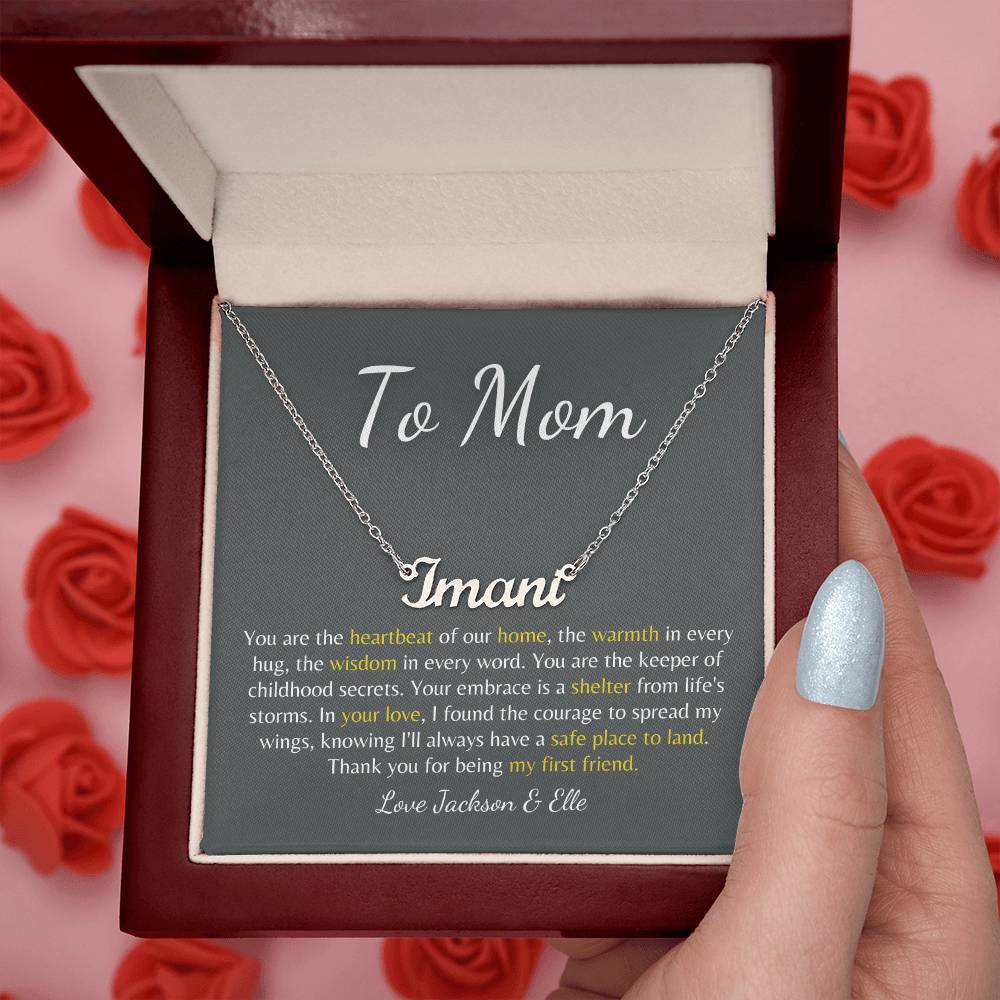 Forever Our Mom: Custom Name Necklace to Celebrate Your Mom