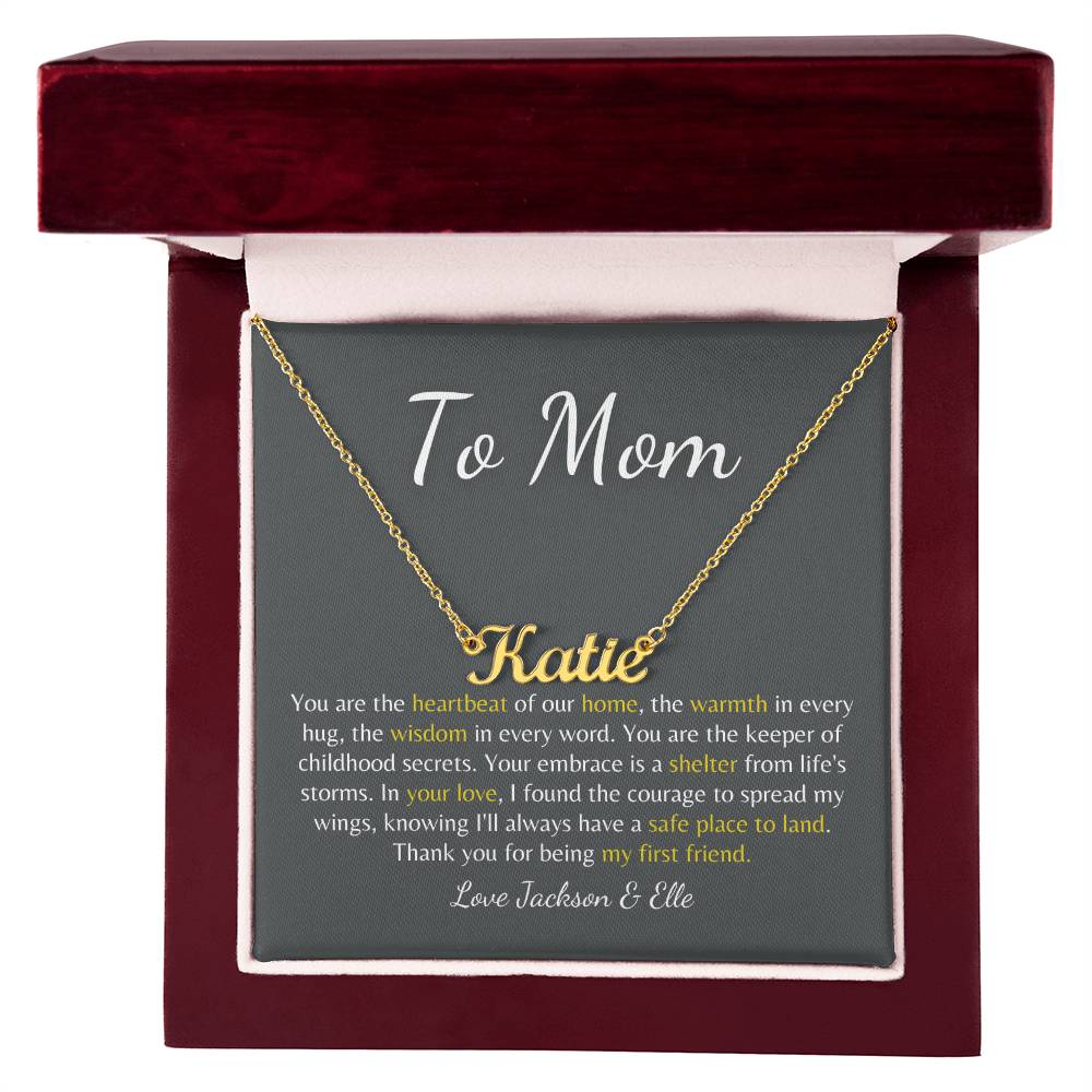Forever Our Mom: Custom Name Necklace to Celebrate Your Mom