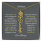 Personalized Birth Flower Name Necklace for Your Love - Her Story in Petals and Gold