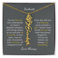 Personalized Birth Flower Name Necklace for Your Love - Her Story in Petals and Gold