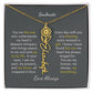 Personalized Birth Flower Name Necklace for Your Love - Her Story in Petals and Gold