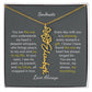 Personalized Birth Flower Name Necklace for Your Love - Her Story in Petals and Gold