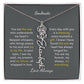 Personalized Birth Flower Name Necklace for Your Love - Her Story in Petals and Gold