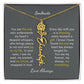 Personalized Birth Flower Name Necklace for Your Love - Her Story in Petals and Gold
