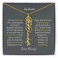 Personalized Birth Flower Name Necklace for Your Love - Her Story in Petals and Gold