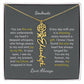 Personalized Birth Flower Name Necklace for Your Love - Her Story in Petals and Gold