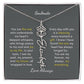 Personalized Birth Flower Name Necklace for Your Love - Her Story in Petals and Gold