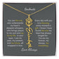 Personalized Birth Flower Name Necklace for Your Love - Her Story in Petals and Gold